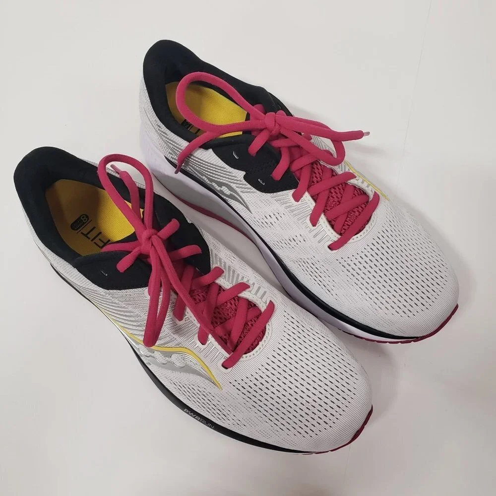 Saucony Women's Guide 14 Running Shoe in Alloy/Cherry - Size‎ 11 WIDE